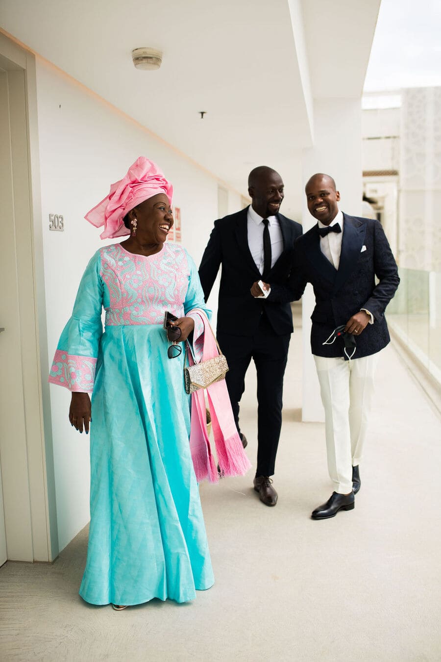 Issa is getting ready for her ceremony at atzaro