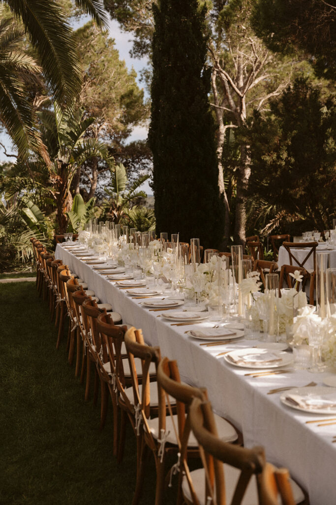 Luxury wedding ceremony in Ibiza planned and designed by Serafina Weddings & Events
